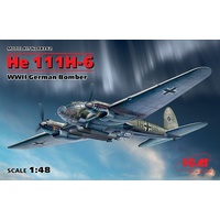 ICM 1/48 He 111H-6, WWII German Bomber 48262 Plastic Model Kit