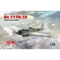 ICM 1/48 He 111H-16, WWII German Bomber 48263 Plastic Model Kit