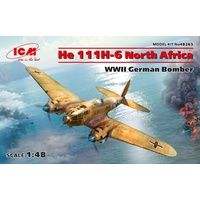ICM 1/48 He 111H-6 North Africa, WWII German Bomber 48265 Plastic Model Kit