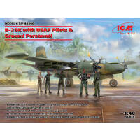 ICM 1/48 Douglas B-26K Counter Invader with USAF Pilots & Ground Personnel Plastic Model Kit 48280
