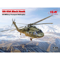 ICM 1/48 UH-60A Black Hawk US Military Transport Helicopter Plastic Model Kit