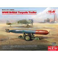 ICM 1/48 WWII British Torpedo Trailer Plastic Model Kit 48405