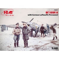 ICM 1/48 Bf 109F-4 with German Luftwaffe Personnel 48804 Plastic Model Kit