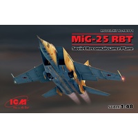ICM 1/48 MiG-25 RBT, Soviet Reconnaissance Plane Plastic Model Kit 48901