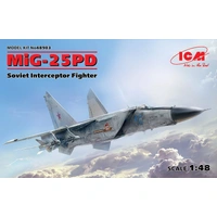 ICM 1/48 MiG-25 PD Soviet Interceptor Fighter Plastic Model Kit