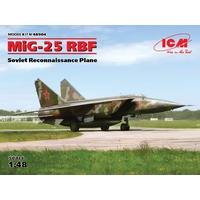 ICM 1/48 MiG-25 RBF, Soviet Reconnaissance Plane Plastic Model Kit 48904