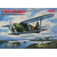 ICM 1/72 I-153 "Chaika" WWII Soviet Biplane Fighter Plastic Model Kit