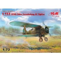 ICM 1/72 I-153, WWII China Guomindang AF Fighter Plastic Model Kit 72076