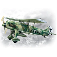 ICM 1/72 Heinkel He 51B-1 Spanish Air Force Biplane Fighter Plastic Model Kit