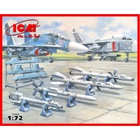 ICM 1/72 Soviet Air-to-Air Aircraft Armament Plastic Model Kit 72212