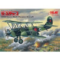ICM 1/72 U-2/Po-2 WWII Soviet Multi-Purpose Aircraft Plastic Model Kit 72242