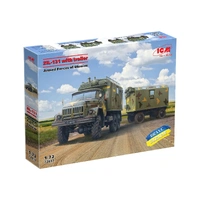 ICM 1/72 ZiL-131 Truck with trailer Armed Forces of Ukraine Plastic Model Kit