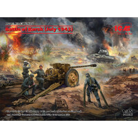 ICM 1/35 Battle of Kursk (July 1943) Soviet T-34-76 (early 1943), Pak 36(r) with Crew (4 figures) Diorama Kit DS3505