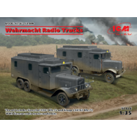 ICM 1/35 Wehrmacht Radio trucks x 2 (Henschel 33D1 Kfz.72, Krupp L3H163 Kfz.72) Diorama Kit DS3509