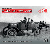 ICM 1/35 WWI ANZAC Desert Patrol (Model T LCP, Utility, Touring) Diorama Set
