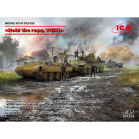 ICM Models 1/35 "Hold the rope Willie!" Panther Ausf.D Bergepanther le.gl.Einheitz-Pkw Kfz.4 German Drivers Plastic Model Kit