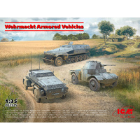 ICM 1/35 Wermacht Armored Vehicles Plastic Model Kit