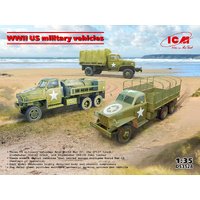 ICM 1/35 WWII Military Vehicles (3) Plastic Model Kit