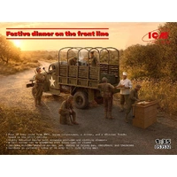 ICM 1/35 Festive Dinner on the Front Line Plastic Model Kit Diorama Set