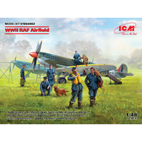 ICM 1/48 WWII RAF Airfield Plastic Model Kit DS4802