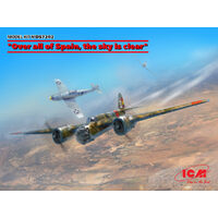 ICM Models 1/72 "Over all of Spain, the sky is clear" Tupolev SB-2 and 2× Bf 109E Plastic Model Kit
