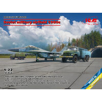 ICM Models 1/72 Soviet military airfield 1980's MiG-29, APA-50M, ATZ-5-4320, PAG-14 Plastic Model Kit