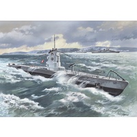 ICM 1/144 U-Boat Type IIB (1939) - German Submarine Plastic Model Kit S009
