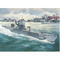 ICM 1/144 U-Boat Type IIB (1943) German Submarine Plastic Model Kit