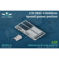 Infinity Models 1/32 SB2C-4 Helldiver opened gunner position Plastic Model Kit