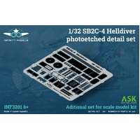 Infinity Models 1/32 SB2C-4 Helldiver photoetched detail set Plastic Model Kit