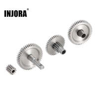 INJORA Overdrive Underdrive Stainless Steel Transmission Gear Set for 1/18 TRX4M - 40.3:1 Gears (Underdrive 59%)