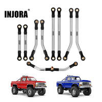 INJORA Stainless Steel High Clearance Links Set for 1/18 TRX4M High Trail K10 F150 - Chassis Links & Steering Link