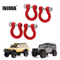 INJORA D Rings Tow Hooks with M1.4 Screws for FCX18 LC80 TRX4M Defender
