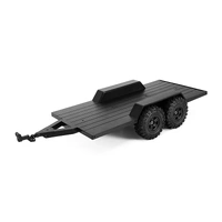 Injora Utility Plastic Trailer with Hitch for 1/18 RC Crawler TRX4M