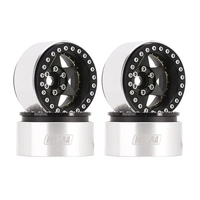 Injora 1.9" Super Heavy Brass -10mm Offset Wheels for 1/10 RC Crawlers (W1958) - Black