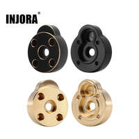 INJORA Brass Outer Portal Housing Covers For FCX24 FCX18 Front & Rear Axles (FCX24-01) - Black Brass