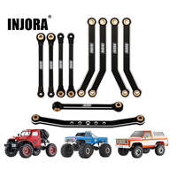 INJORA CNC Aluminium High Clearance Chassis Links Steering Links Set for 1/24 FMS FCX24 - Steering Links