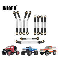 INJORA Stainless Steel High Clearance Chassis Links Steering Links Set for 1/24 FCX24 - Steering Links