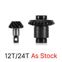 INJORA Alloy Steel Helical Gears 12T/24T Overdrive Gears for FMS FCX24 & FCX18