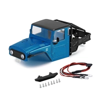 INJORA IR40 Half Truck Hard Plastic Body with Cage for 1/18 TRX4M Defender Bronco BLUE