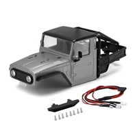 INJORA IR40 Half Truck Hard Plastic Body with Cage for 1/18 TRX4M Defender Bronco Gunmetal