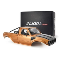 Injora IR60-10 Hard Body with Interior & Bed Cage for 1/10 RC Crawler - Orange