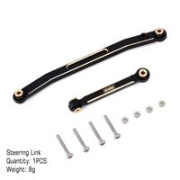 INJORA Black Coating Brass Steering Links for SCX24 AX24