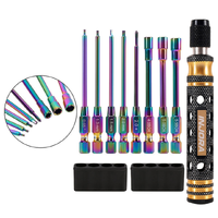 Injora 8-in-1 Quick-Change Hex Phillips Screwdrivers Kit for 1/24 1/18 RC Crawler Tool-LSD68