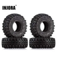 INJORA 1.0" 56*22mm S5 Soft Rubber Rock Terrain Tires for 1/24 RC Crawlers (4) (T1005)