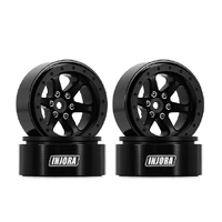 INJORA 1.3" Aluminum Beadlock Wheels offset -4.05mm for 1/24 1/18 RC Crawlers (W1309)