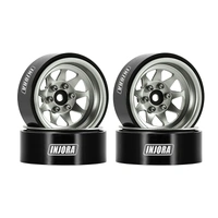 INJORA 1.3" Stamped Steel Wheels -4.05mm Offset for 1/24 1/18 RC Crawlers (W1312)