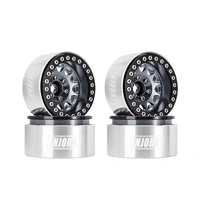 Injora 1.9" Deep Dish -10.4mm Offset Wheels for 1/10 RC Crawlers (W1949) - Grey