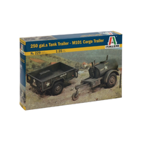 Italeri 1/35 250 Galon Tank Trailer + M101 Cargo Trailer
