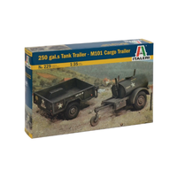 Italeri 1/35 250 Galon Tank Trailer + M101 Cargo Trailer